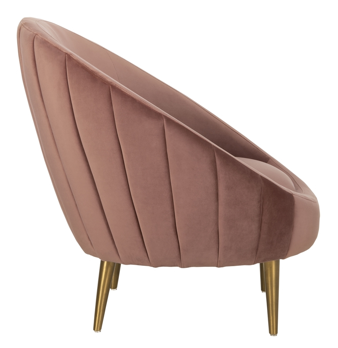 Razia Channel Tufted Tub Chair - Dusty Rose - Arlo Home - Image 3