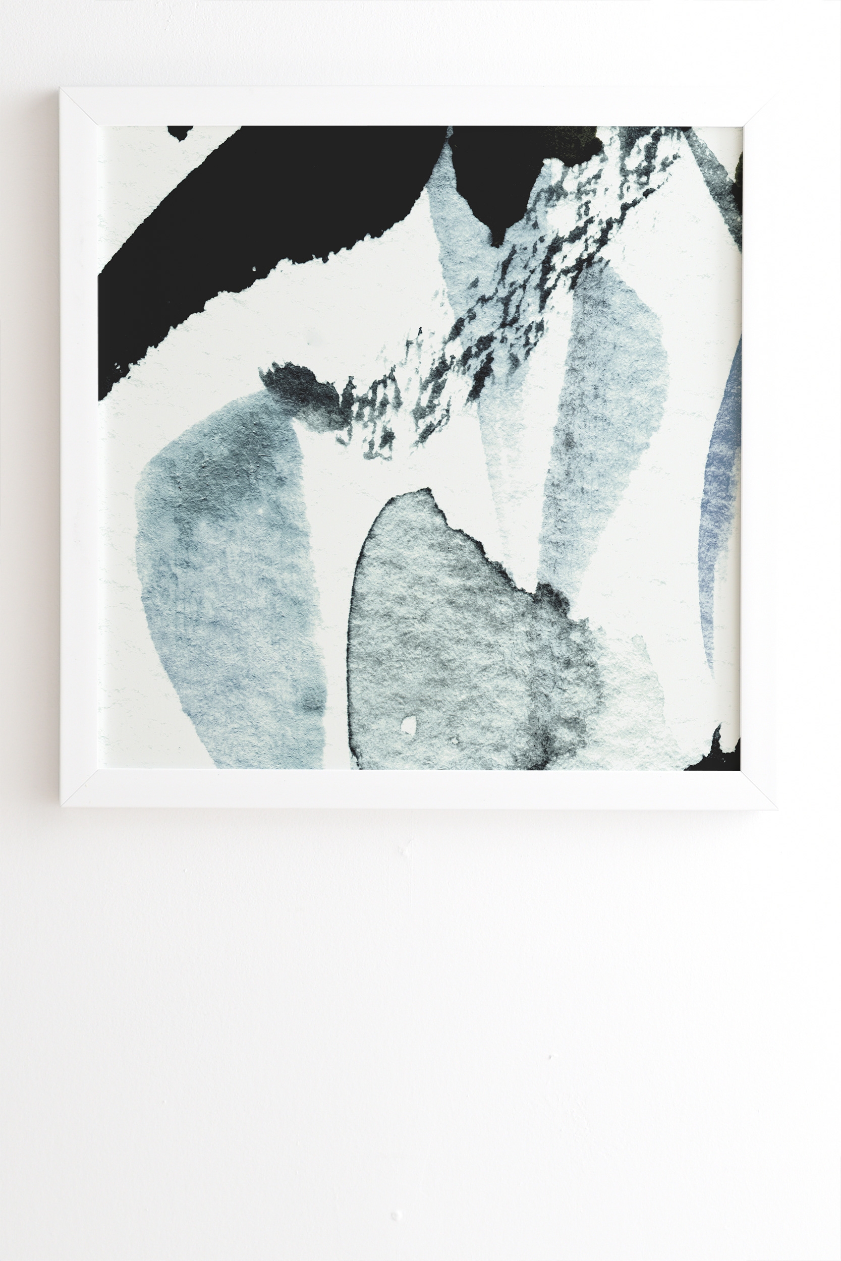 Abstractm5 by Georgiana Paraschiv - Framed Wall Art Basic White 20" x 20" - Image 1