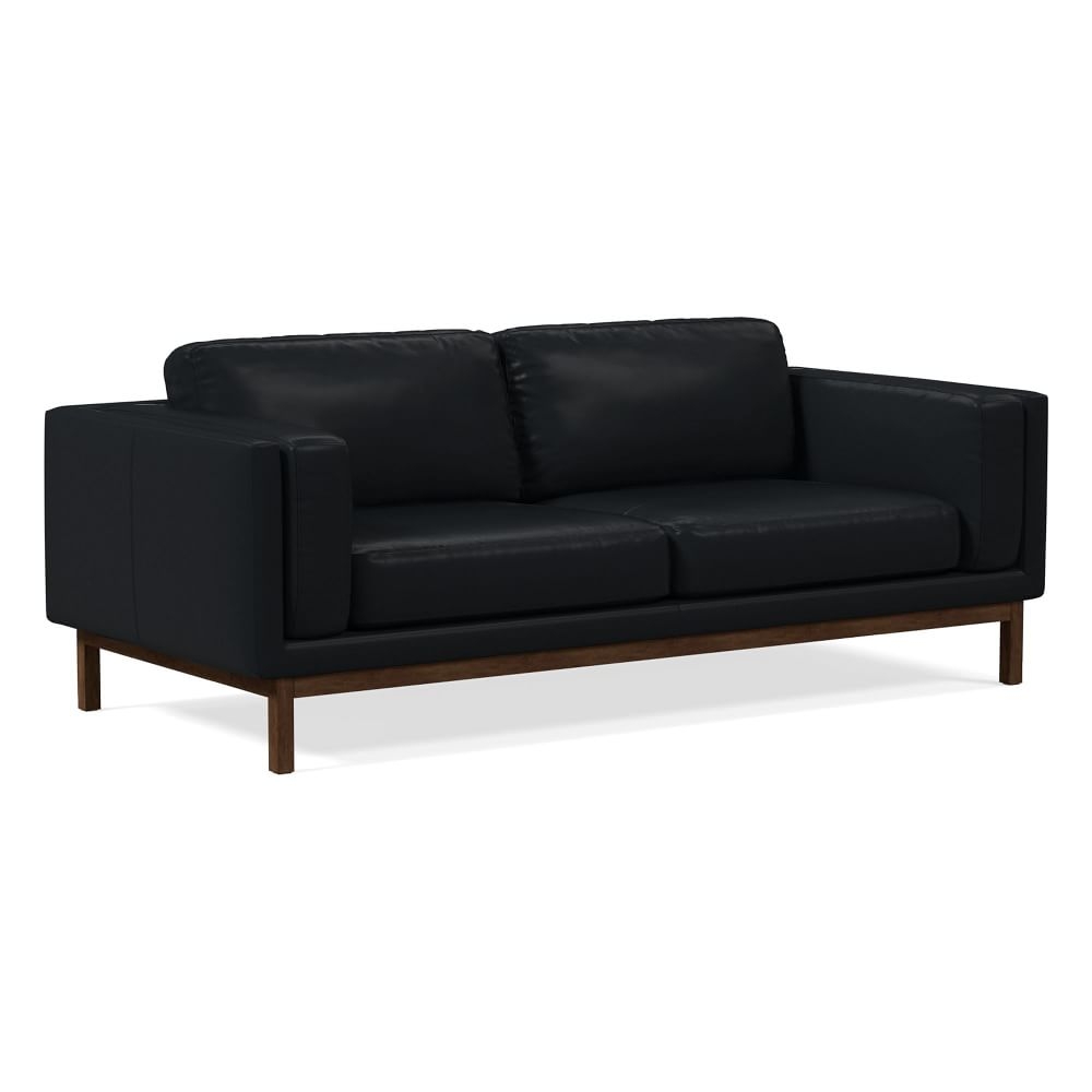 Dekalb 85" Sofa, Sierra Leather, Licorice, Acorn - Image 0