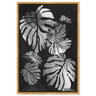 'Floral And Botanical Jungle Tree Shades Noir Botanicals' Framed Canvas Art - Image 0