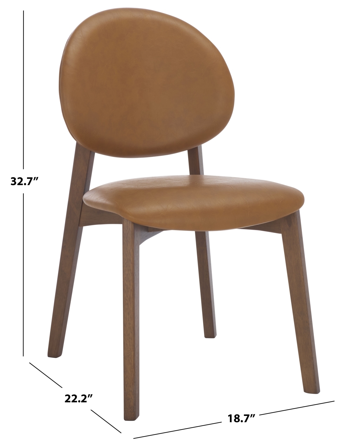 Kayleen Wood Dining Chair - Walnut / Brown - Image 8