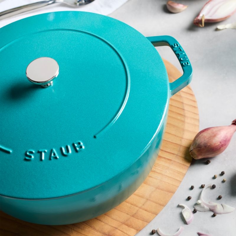 Staub ® Turquoise Cast Iron 5-Qt. Essential French Oven - Image 6