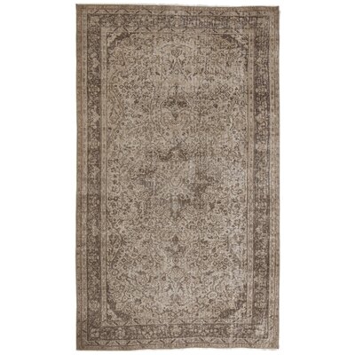 One-of-a-Kind Hand-Knotted 1960s Beige 5'4" x 10'8" Runner Area Rug - Image 0