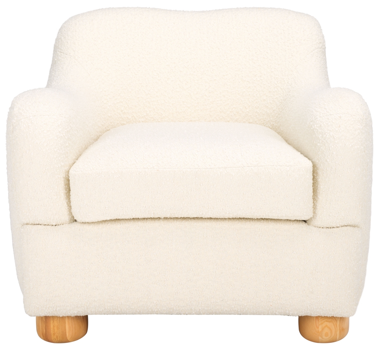 Dyanna Boucle Accent Chair - Ivory/Natural - Image 0
