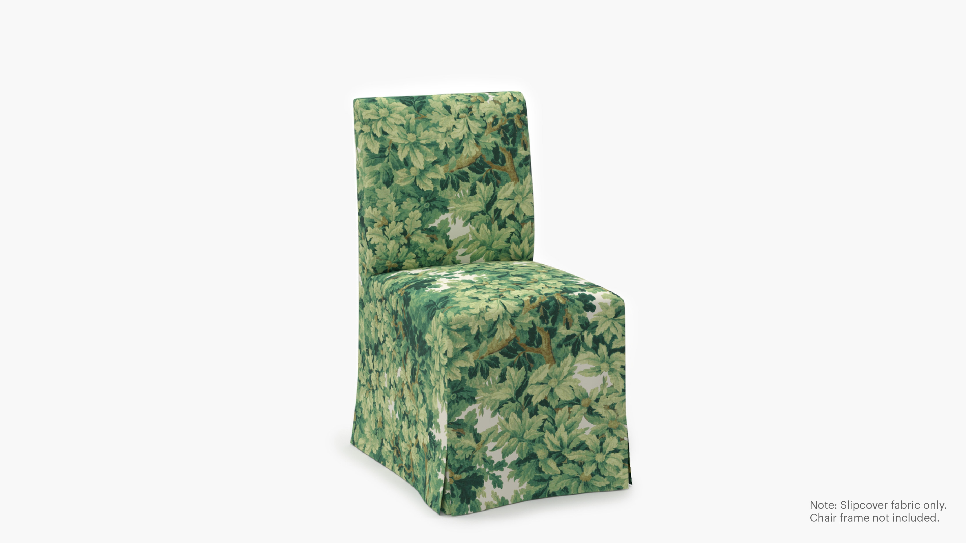 Slipcovered Signature Dining Chair - Cover Only, Verdure Bois De Chene - Image 1