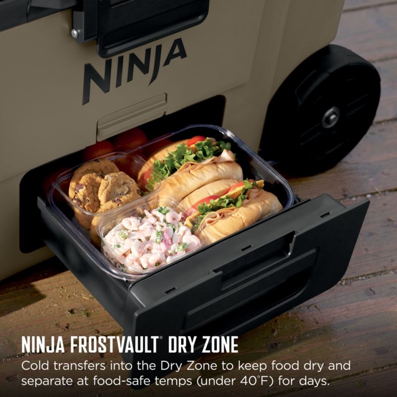 Ninja ® FrostVault™ 45-Qt. Wheeled Cooler with Dry Zone in Birch Beige - Image 6