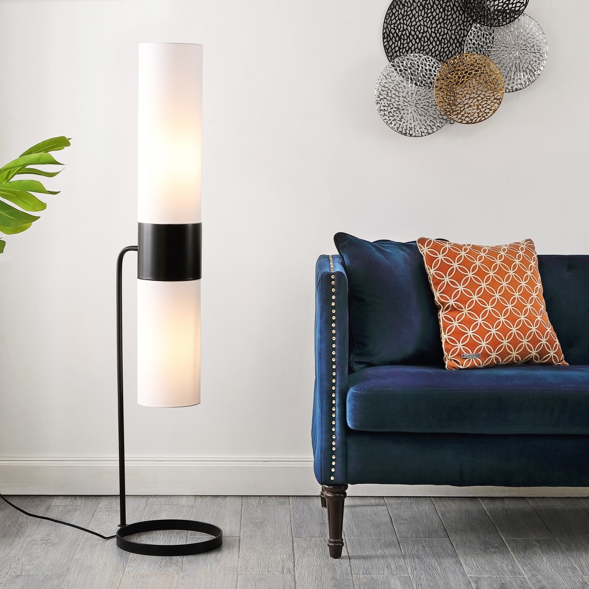Fierro 55" Floor Lamp - Black - Safavieh - Image 3