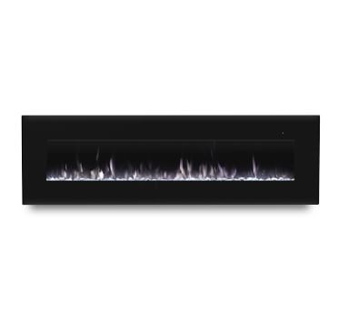 Clay Electric Wall Fireplace, Black - Image 4