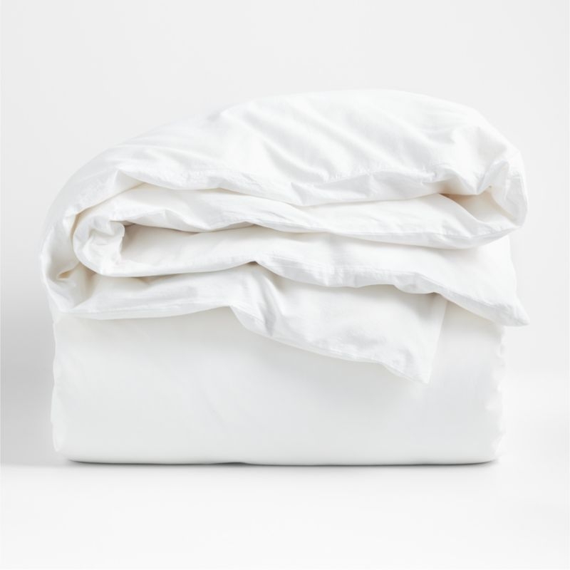 Favorite Washed Classic Organic Cotton White Standard Bed Pillow Sham - Image 2