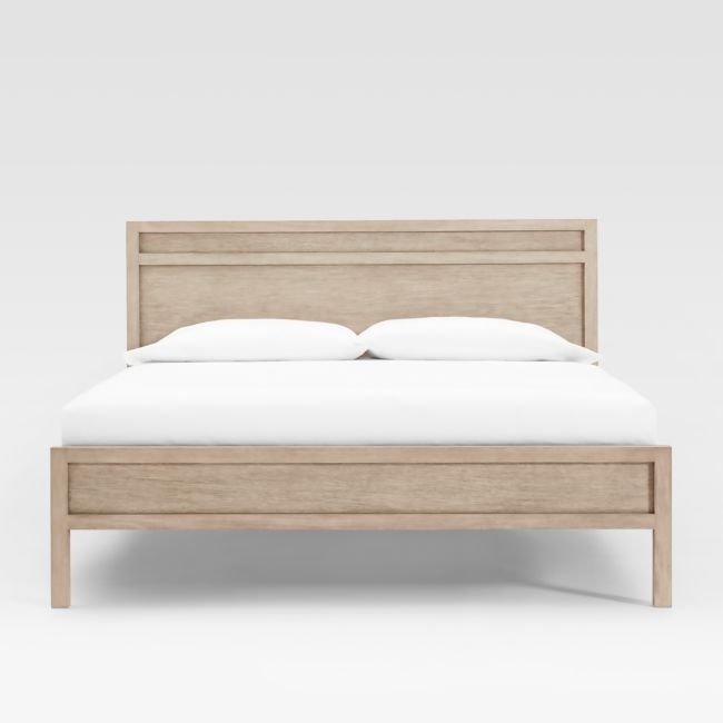Keane Weathered Natural Solid Wood King Bed - Image 0