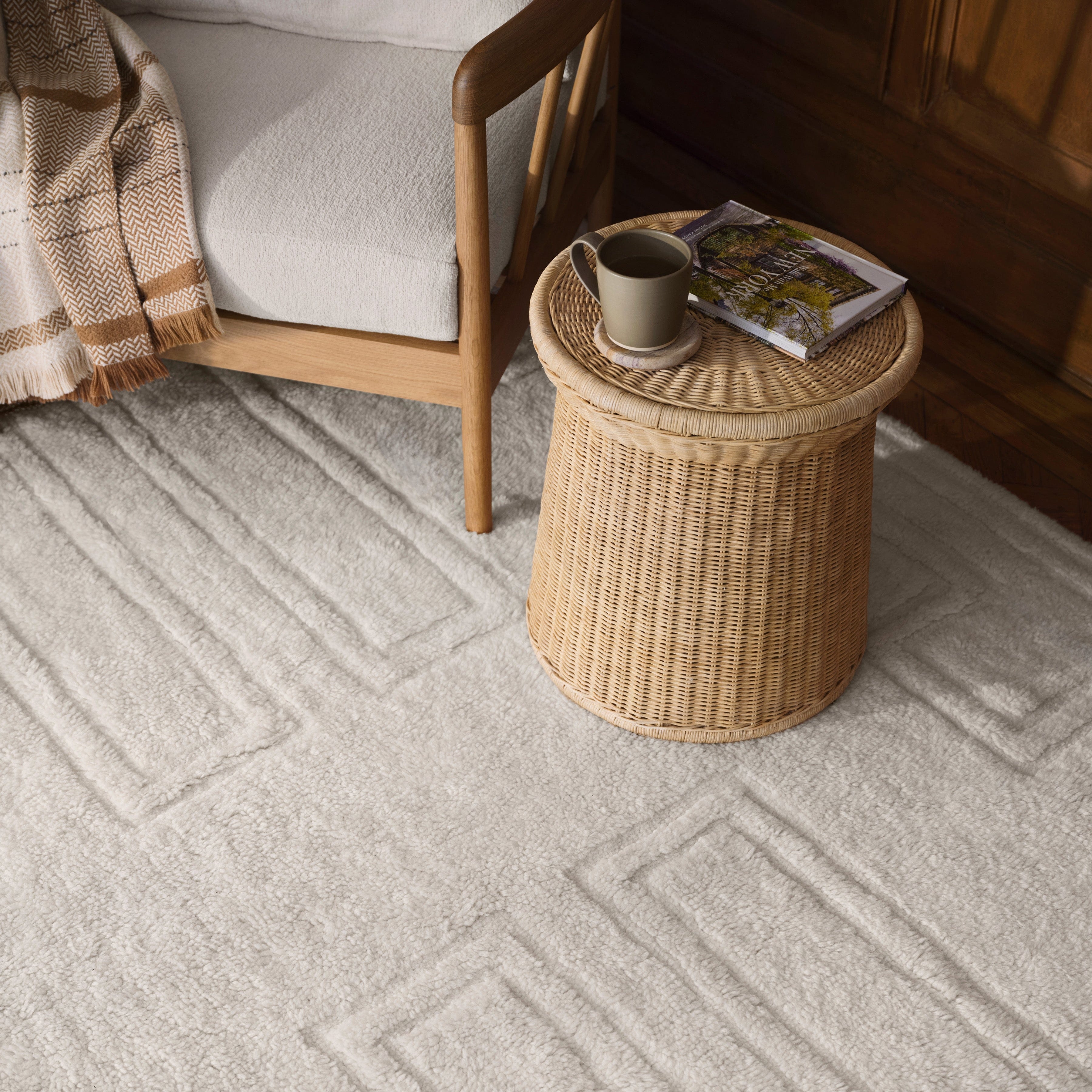 The Citizenry Padma Washable Area Rug | 9' x 12' | Sand - Image 2