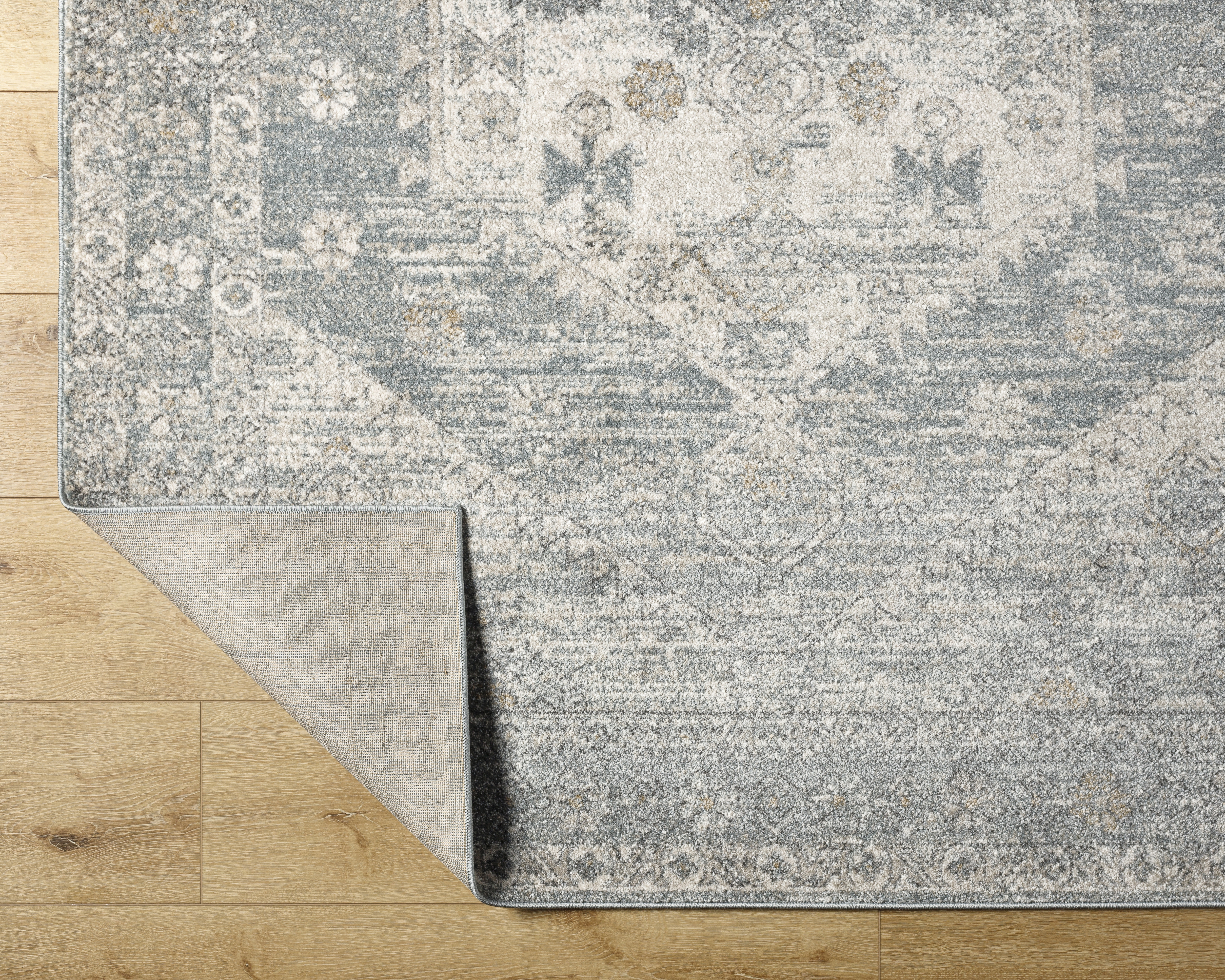 Alpharetta Gray Indoor 7'10" x 10' Machine Woven Rug - Image 4