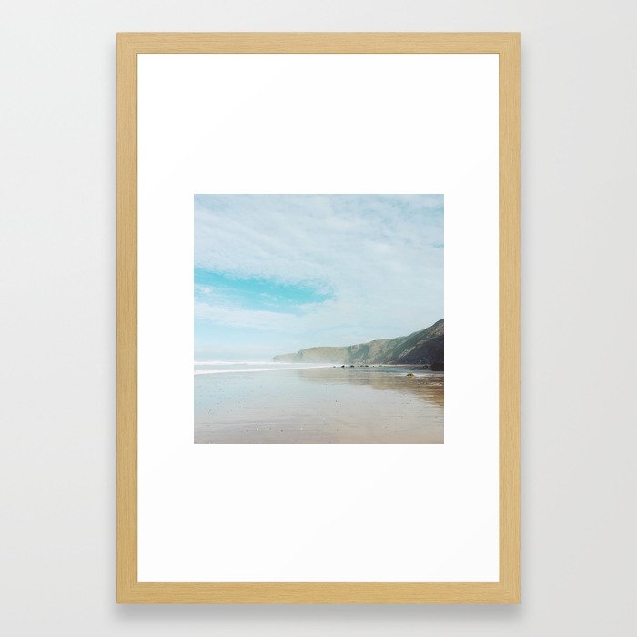 Sea Spray Framed Art Print by Cassia Beck - Conservation Natural - SMALL-15x21 - Image 0