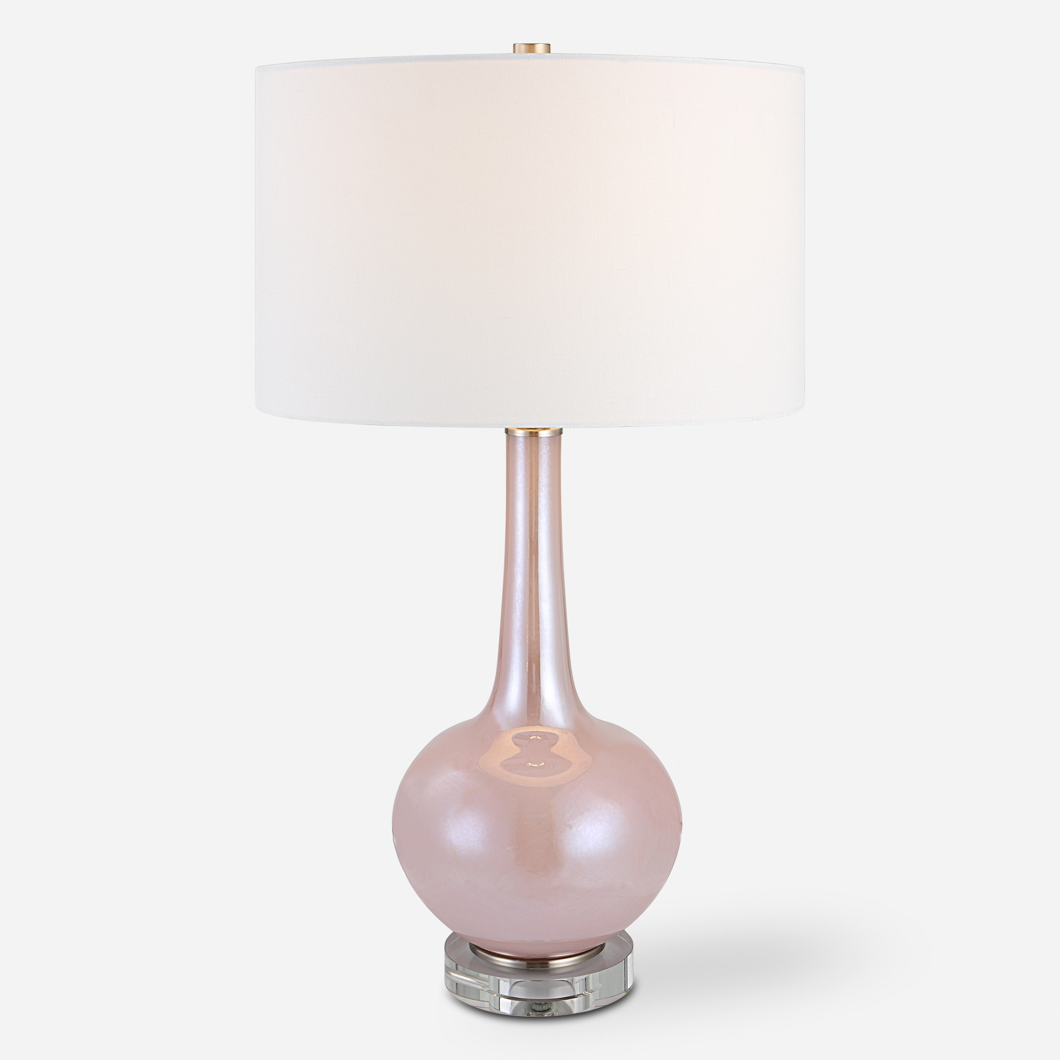 Rosa Pink Glass Table Lamp - Image 0