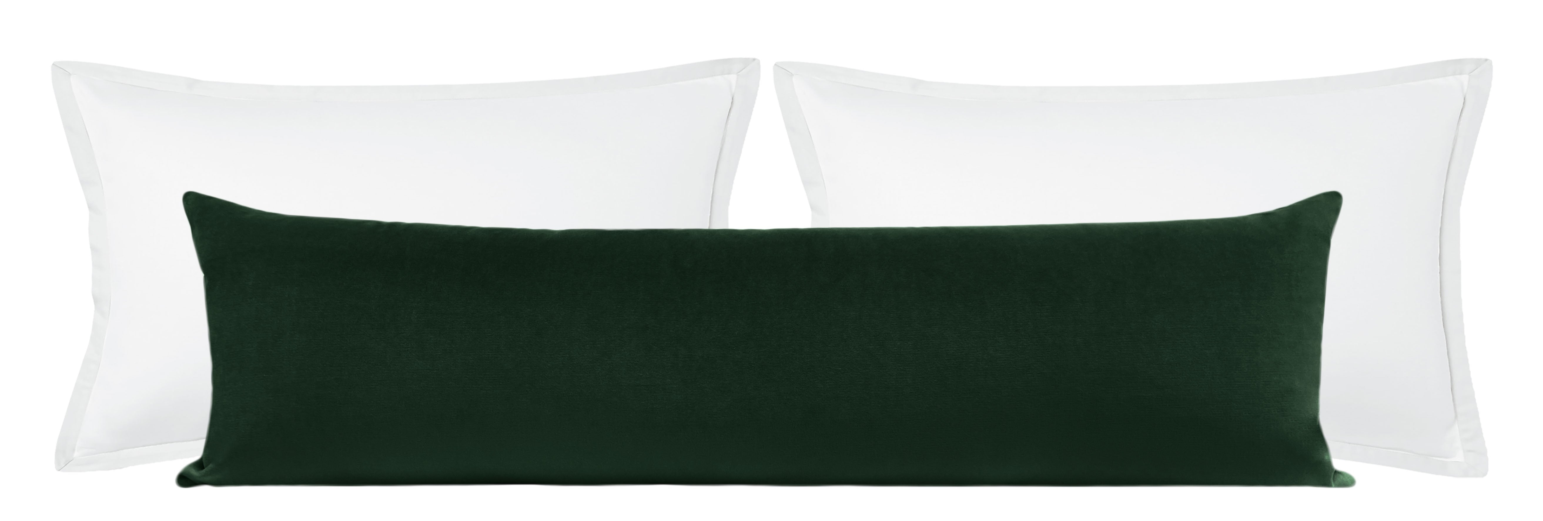 THE XL LUMBAR :: SOCIETY VELVET // EMERALD - 14" X 48" - Image 2