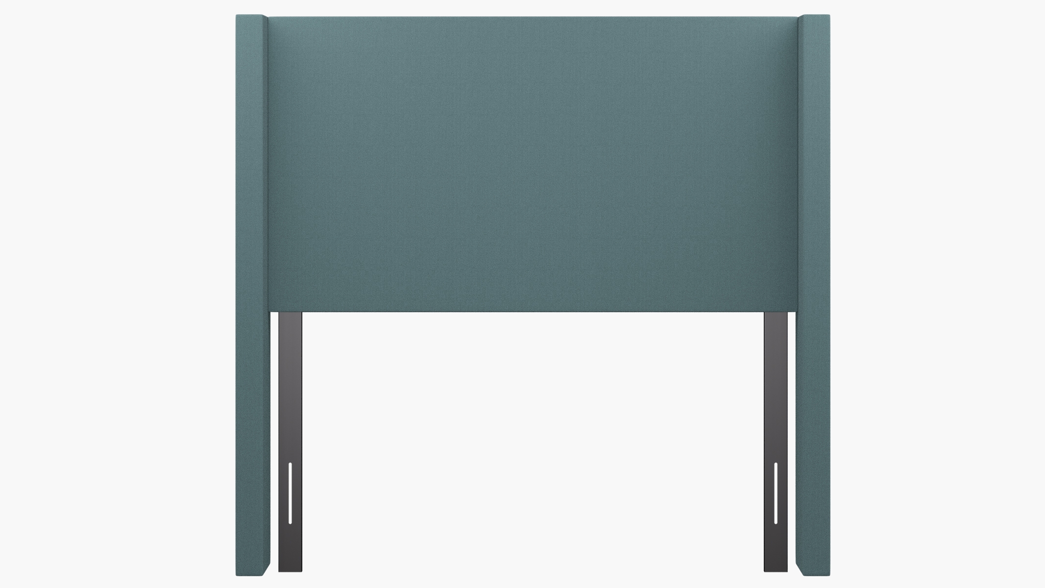 Modern Wingback Headboard, Seaglass Everyday Linen, Full - Image 1
