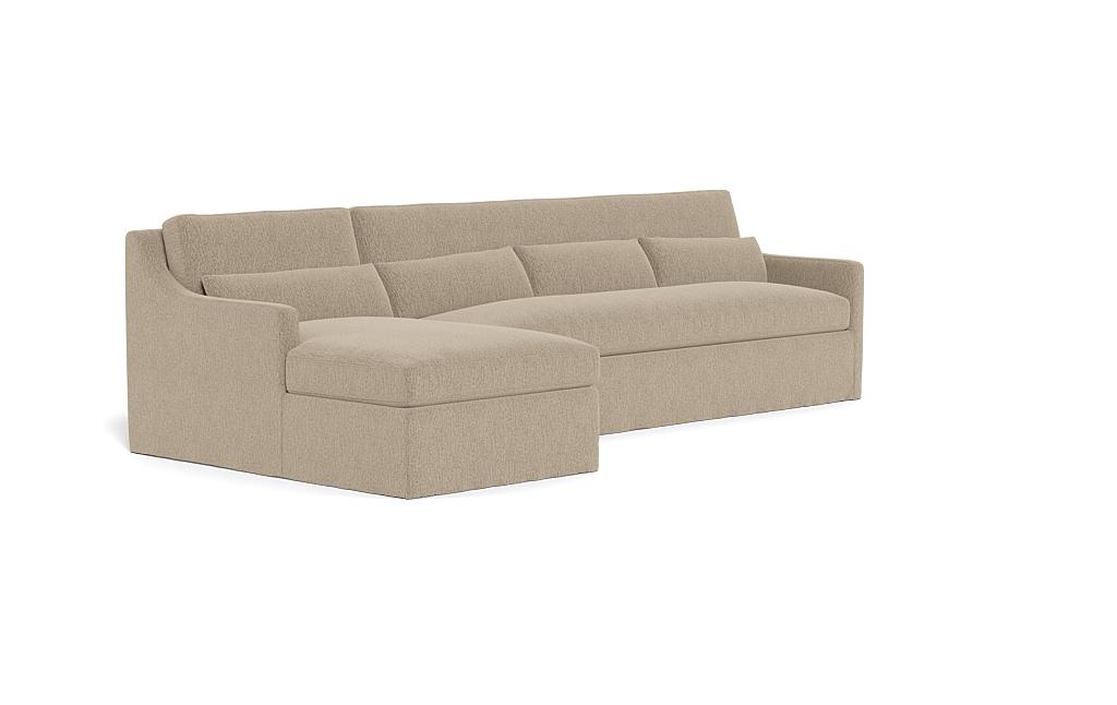 Ella Slipcovered 4-Seat Left Chaise Sectional - Image 1