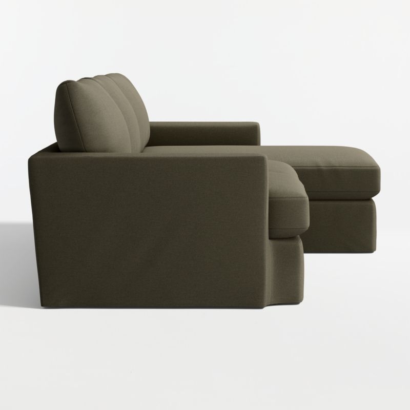 Lounge Deep 2-Piece Slipcovered Sectional Sofa with Chaise Lounge - Image 3