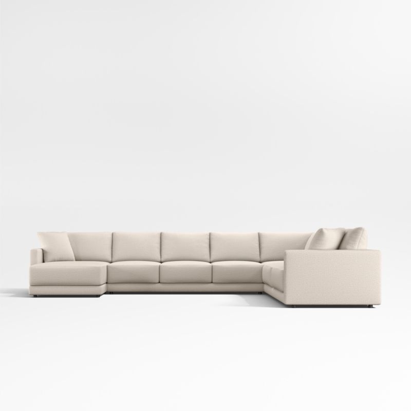 Gather Deep 4-Piece L-Shaped Sectional Sofa with Chaise Lounge - Image 1
