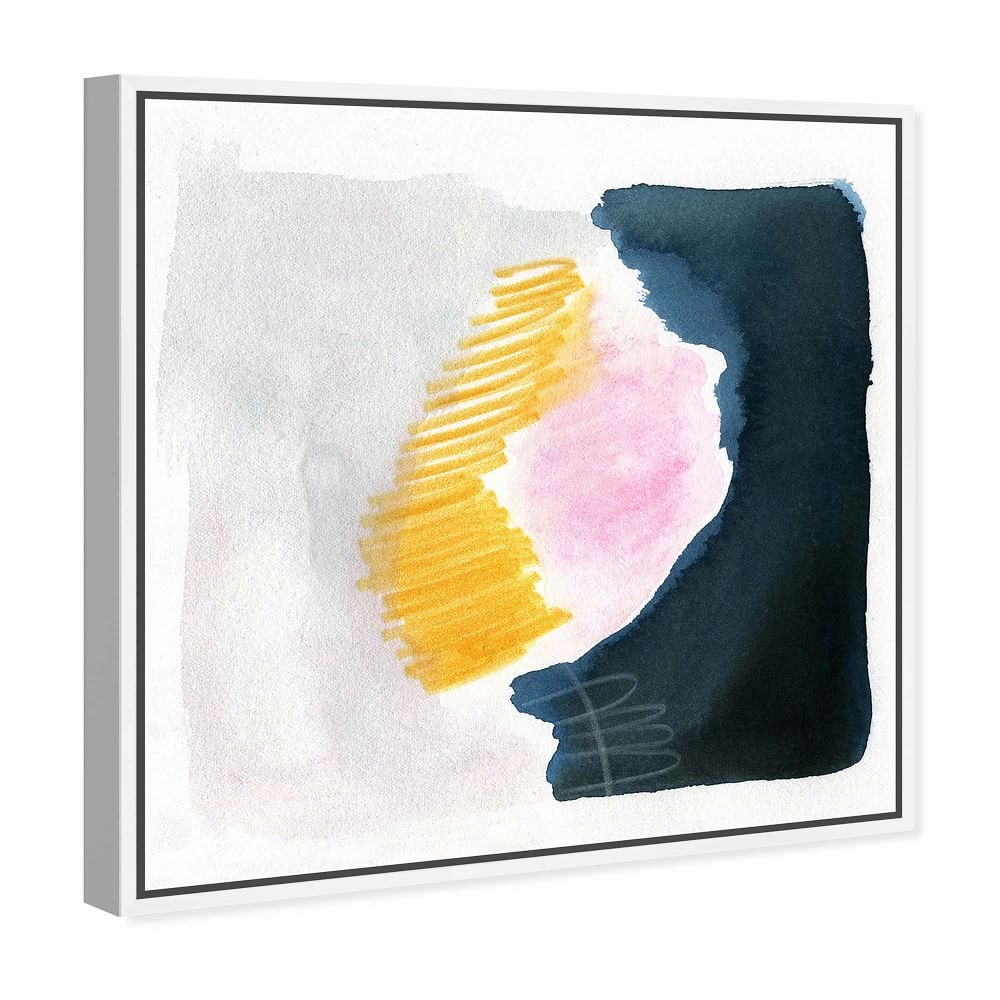 'Human' Abstract Wall Art, Blue, 20" x 20" - Image 0