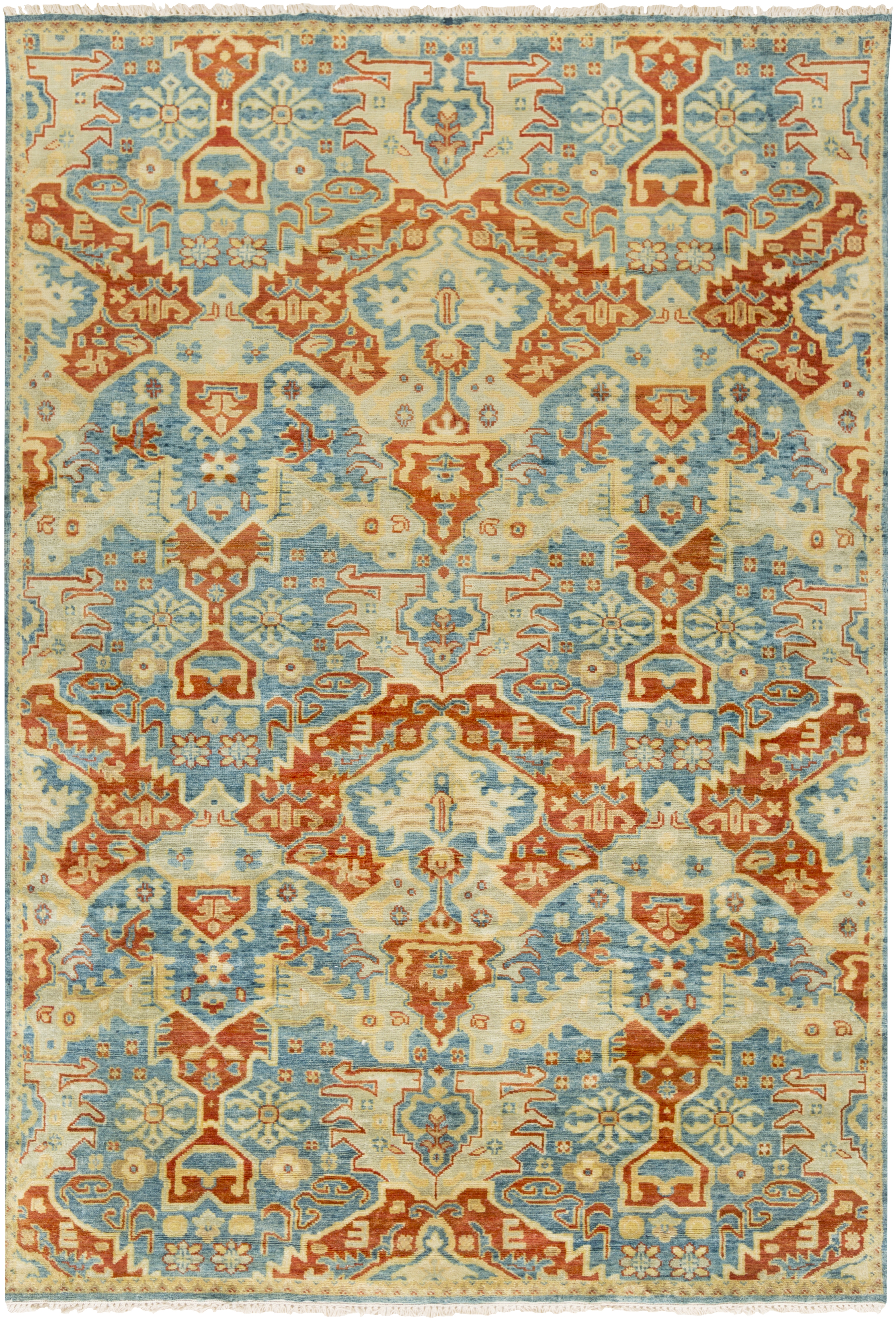 Antolya Beige Indoor 5'6" x 8'6" Handmade Rug - Image 0