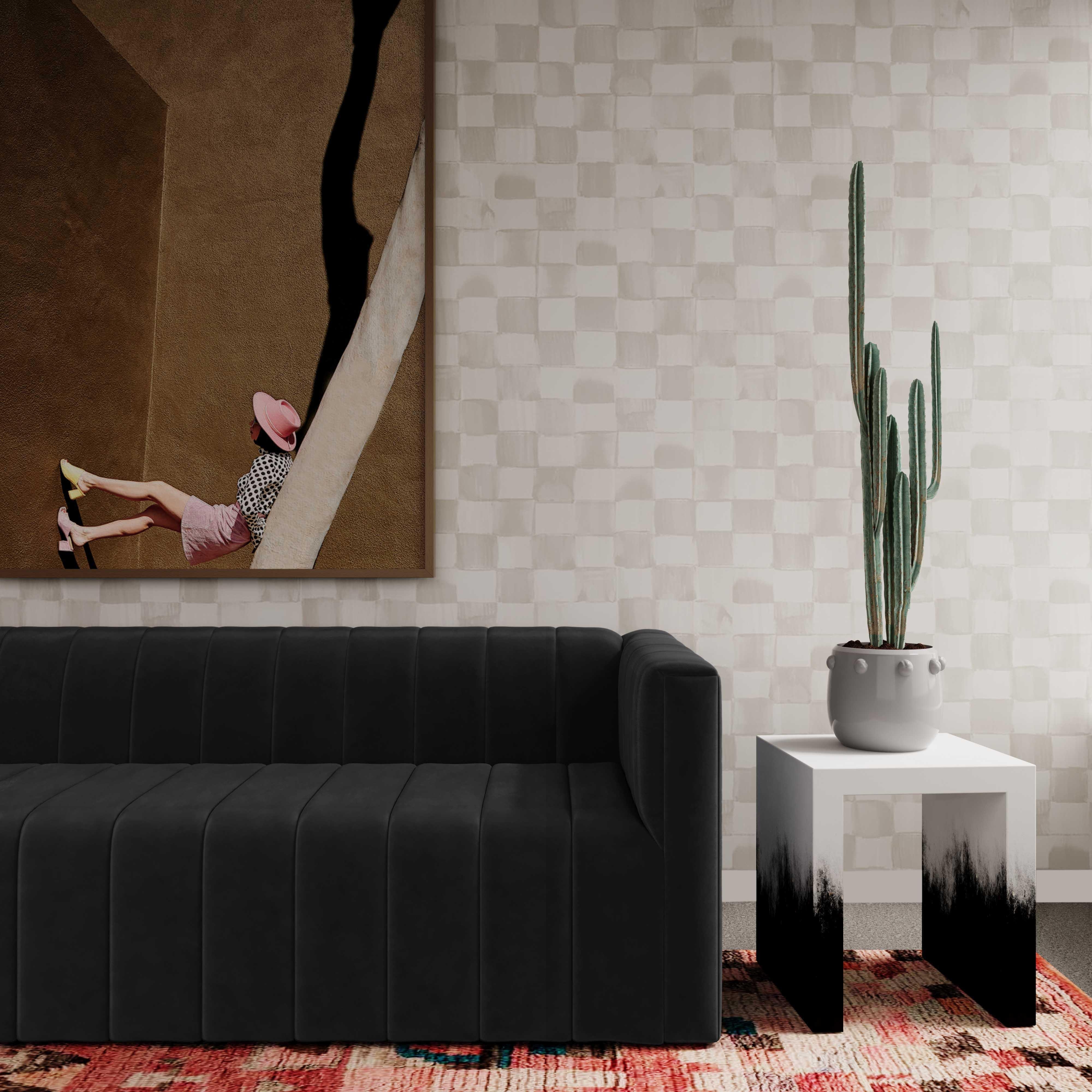 Matra Black and White End Table - Image 6