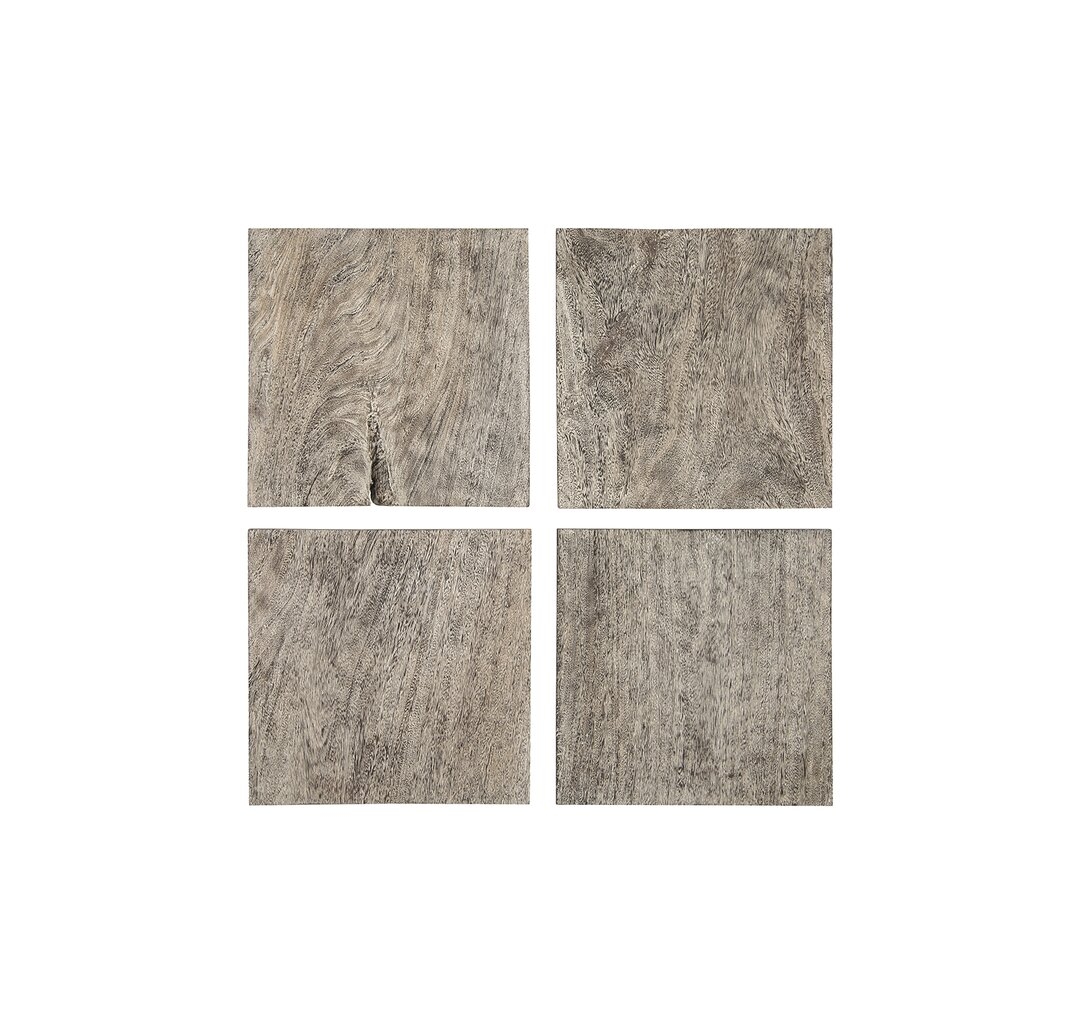 Phillips Collection 4 Piece Wood Wall Décor Set in Grey - Image 0