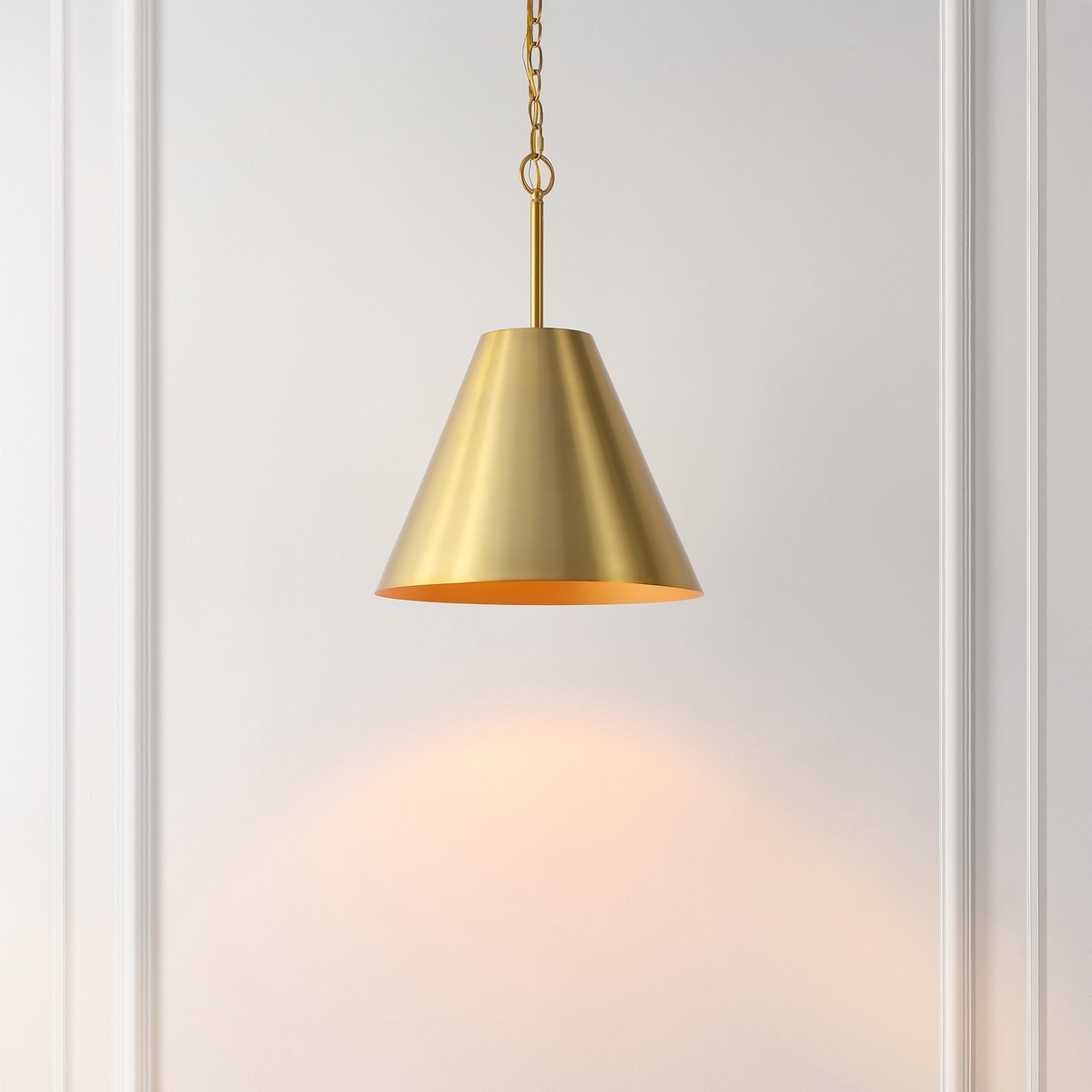 Jenner 15" Pendant - Brass - Safavieh - Image 1