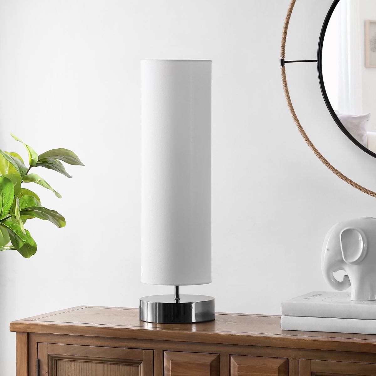 Wick 25.75" Table Lamp - Nickle - Image 1