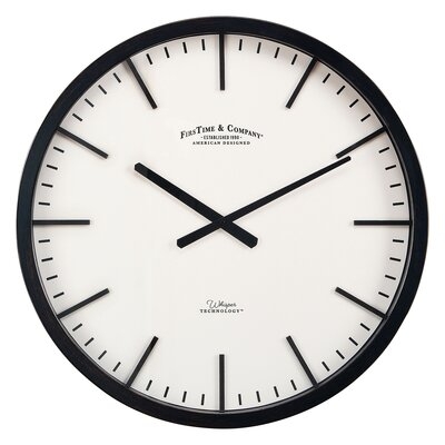 Firstime & Co. Bronze Conrad Modern Whisper Clock - Image 0