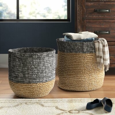 Seagrass 2 Piece Wicker Basket Set - Image 0