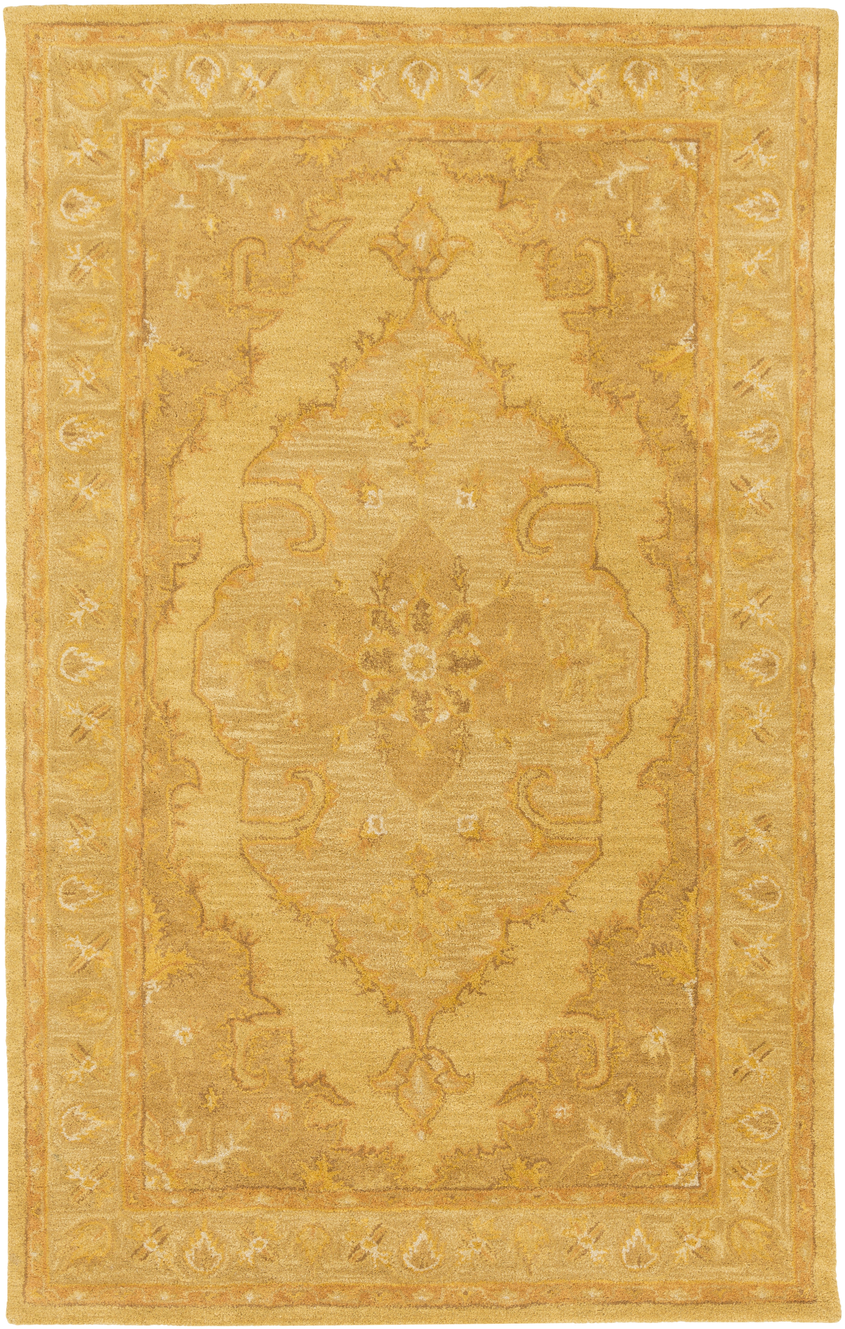 Middleton Yellow Indoor 4' x 6' Handmade Rug - Image 0