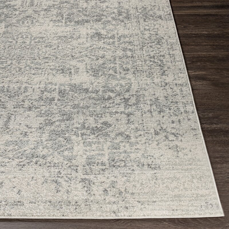 Hillsby Oriental Area Rug, Charcoal,Light Gray & Beige, 6'7" x 9' - Image 2