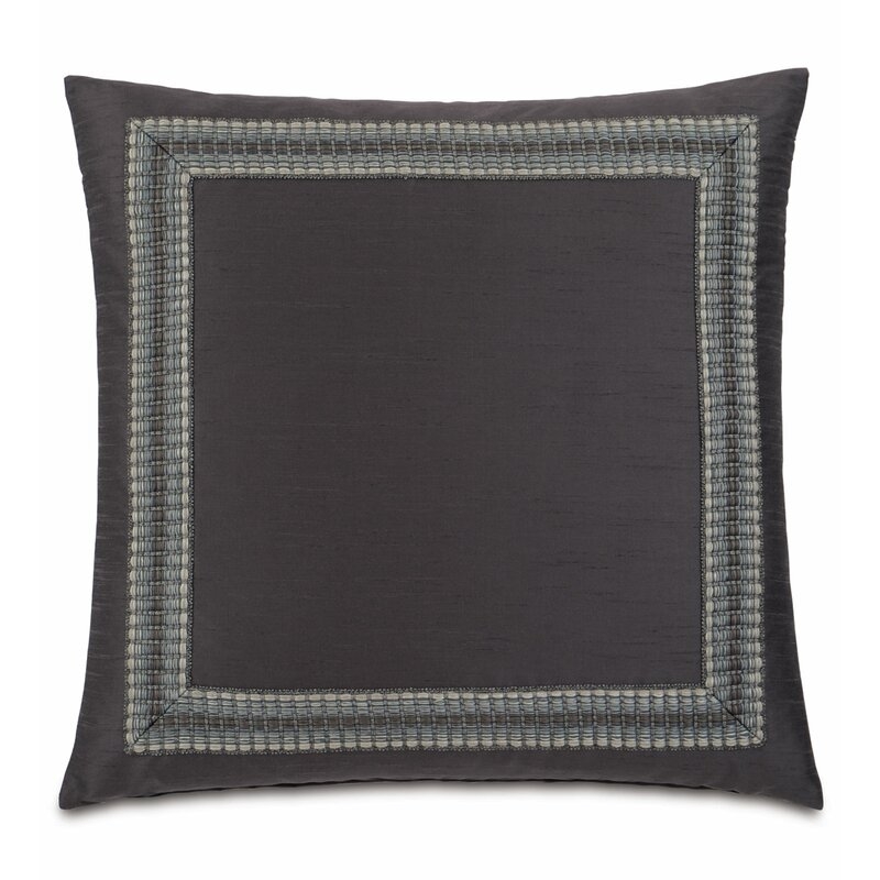 Eastern Accents Hendrix Mitered Border Square Pillow Cover & Insert - Image 0