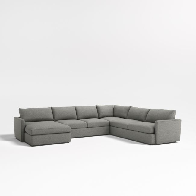 Lounge 4-Piece L-Shaped Sectional Sofa with Left-Arm Storage Chaise - Image 0