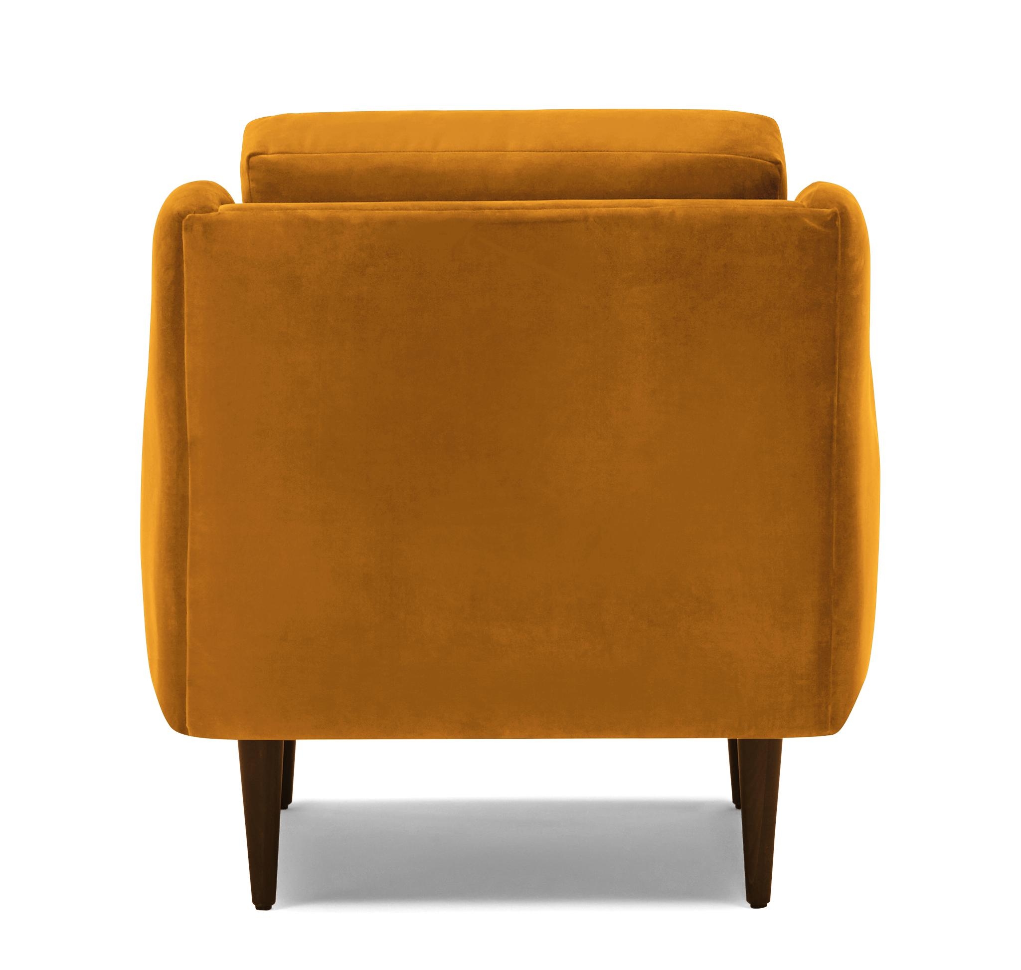 Yellow Bell Mid Century Modern Chair - Cordova Amber - Mocha - Image 4