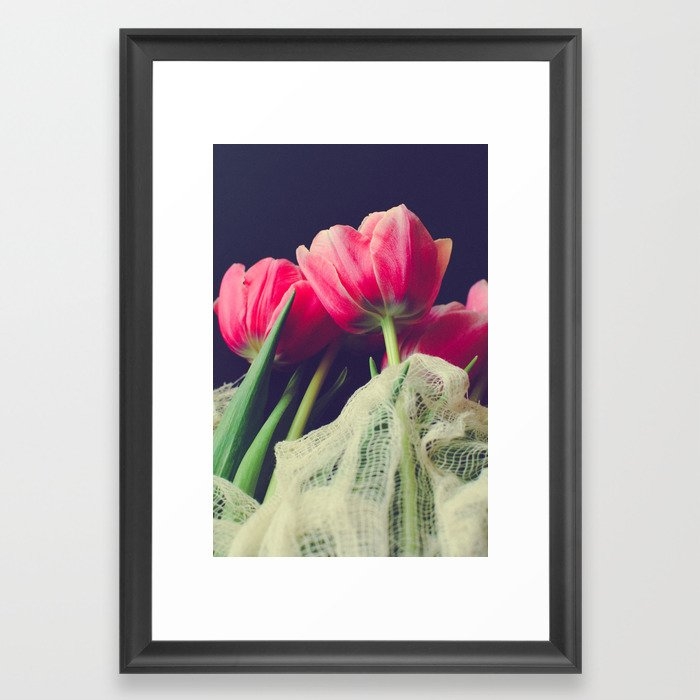 Tulip 2 Framed Art Print by Olivia Joy St Claire X  Modern Photograp - Scoop Black - Small 13" x 19"-15x21 - Image 0