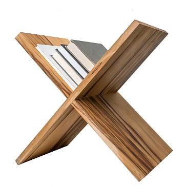 X Magazine Stand, Red Gum - Image 0