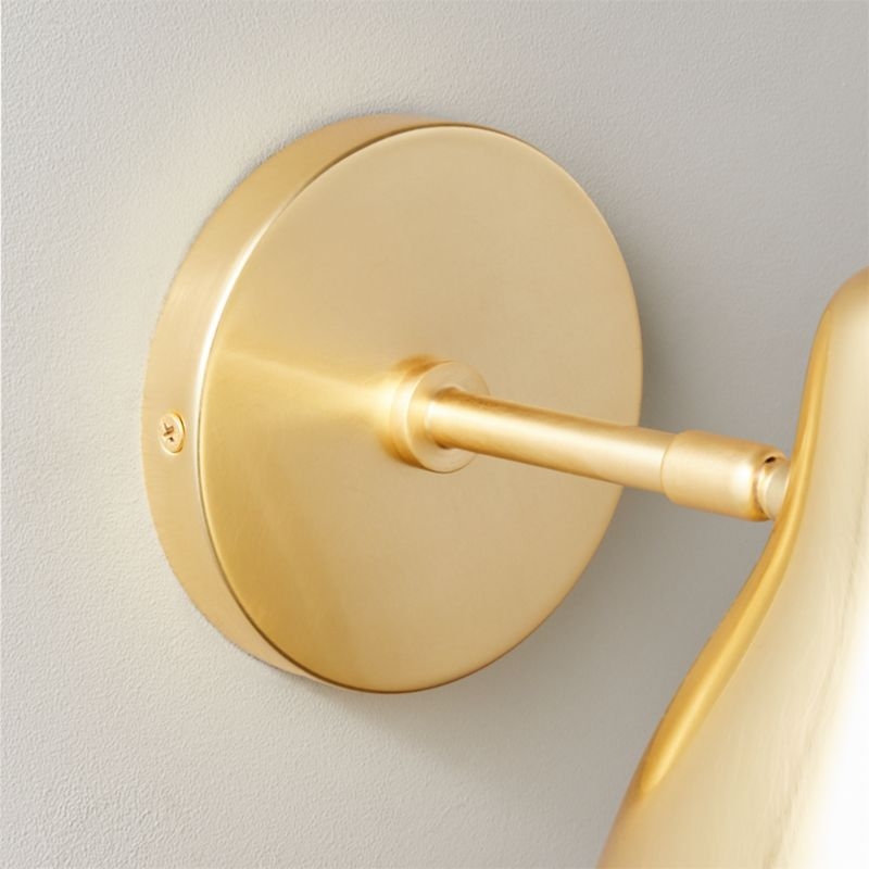 Ace Single Globe Wall Sconce Handrubbed Brass - Image 2