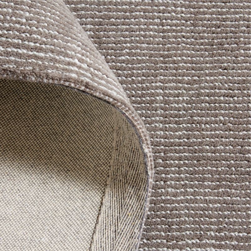 Vaughn Performance Wool-Blend Handwoven Grey Area Rug 6'x9' - Image 2
