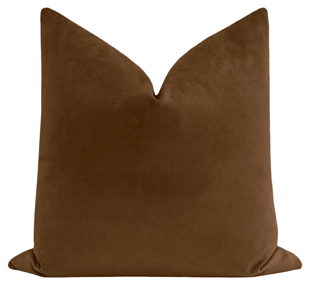 SOCIETY VELVET // SABLE - 20" X 20" / Knife Edge - Image 0