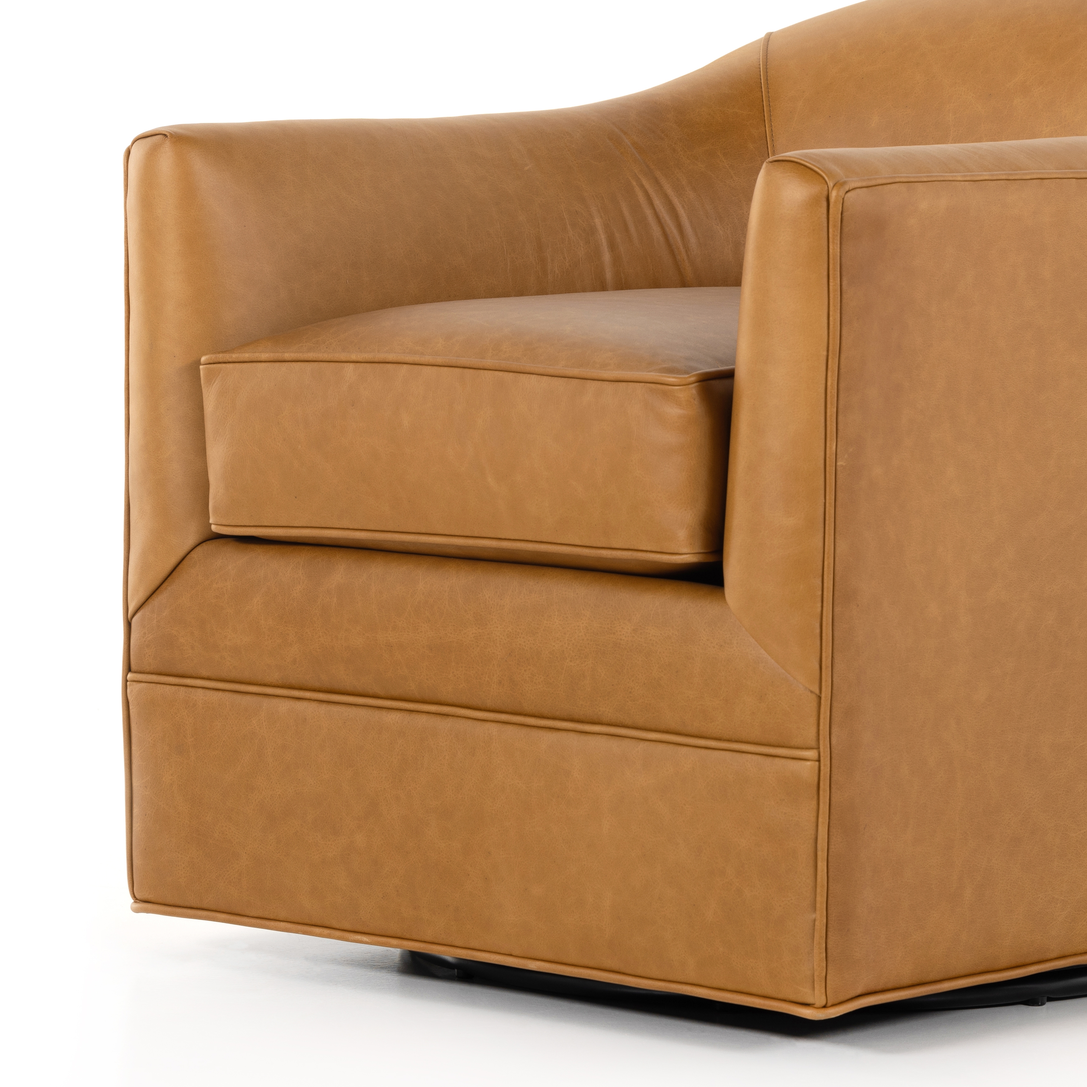 Quinton Swivel Chair - Osorno Camel - Image 9