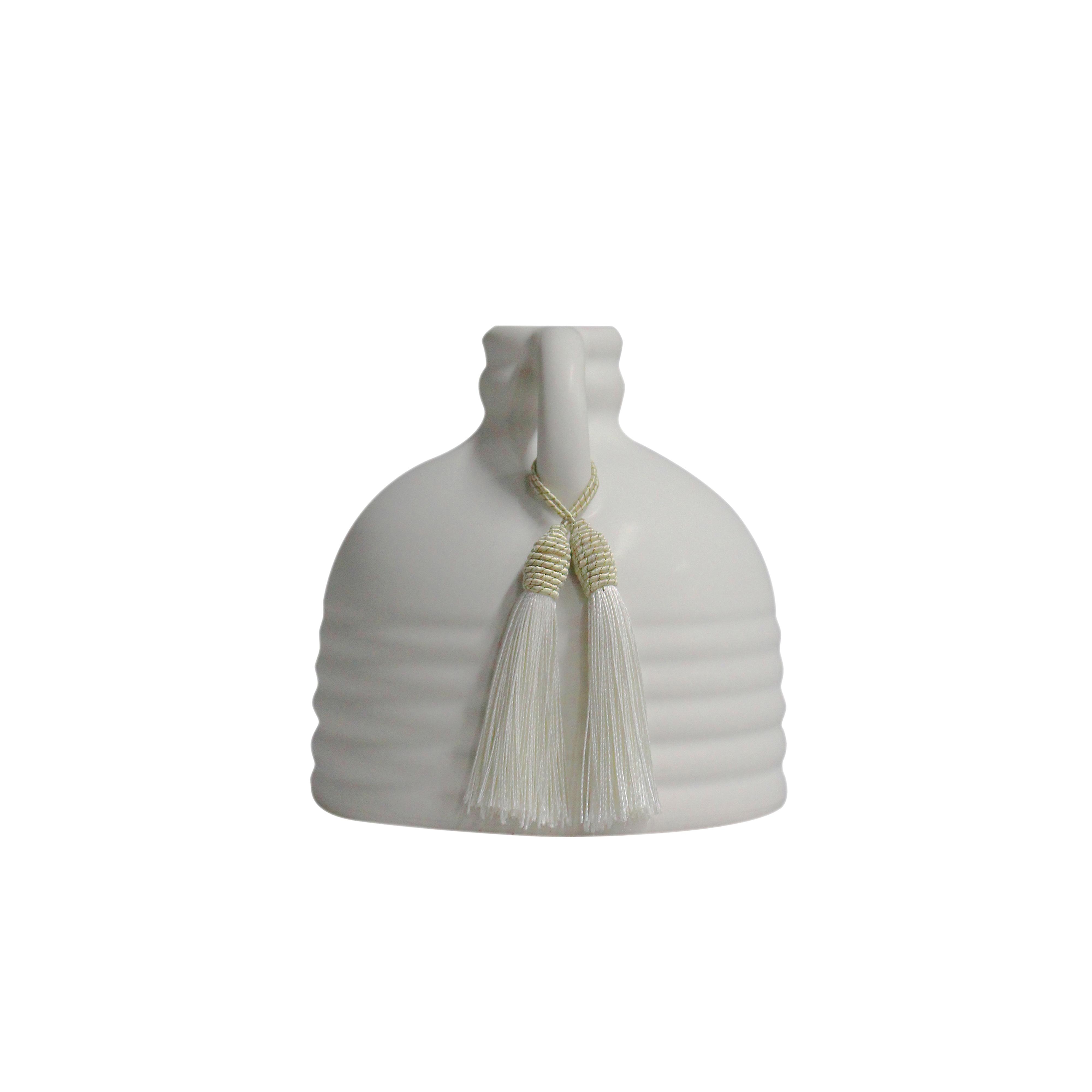 Adonis White Ceramic Vase - Image 1