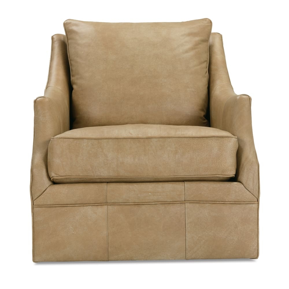 Kara Leather Swivel Glider - Image 0