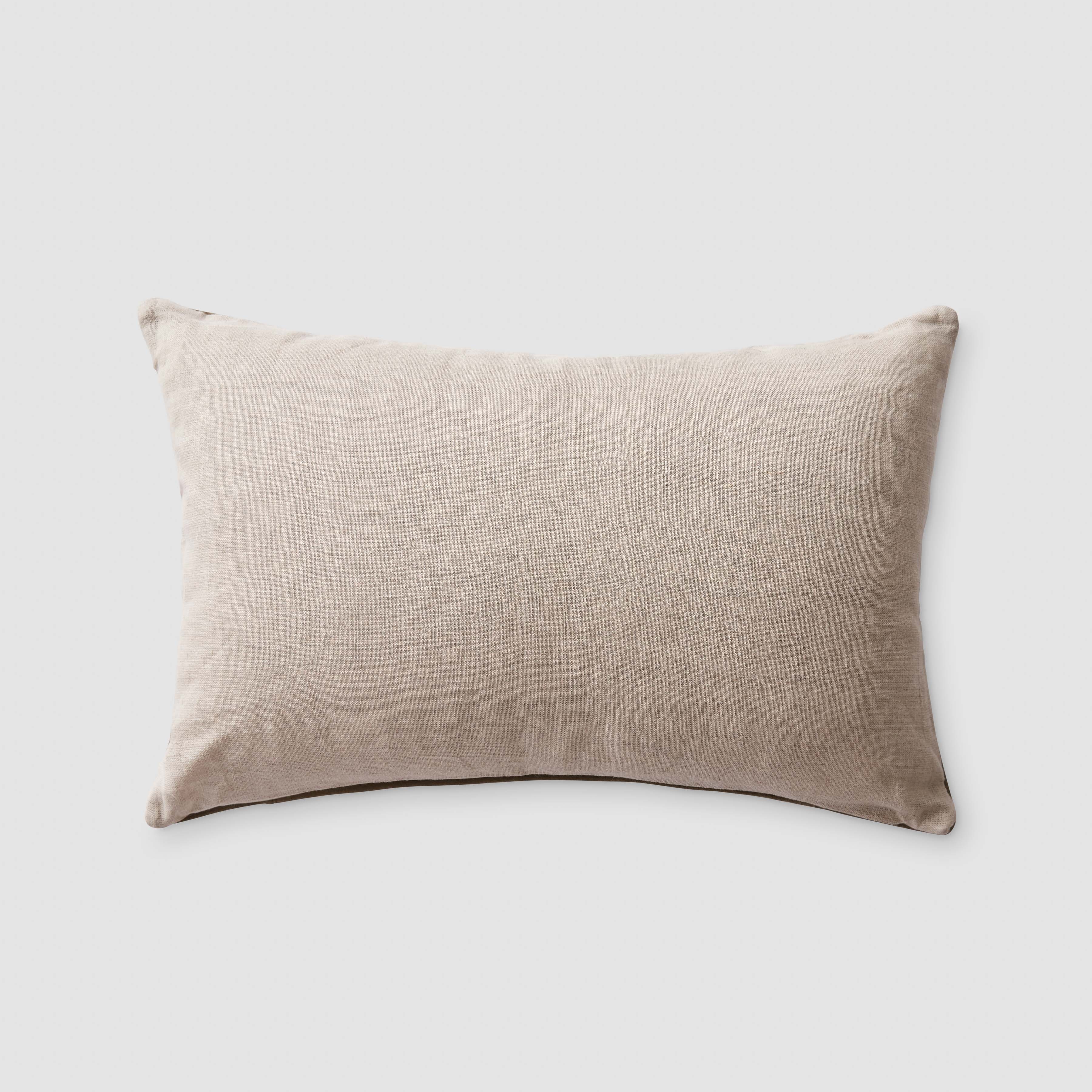 The Citizenry Ghama Suede Lumbar Pillow | 12" x 20" | Caramel - Image 5