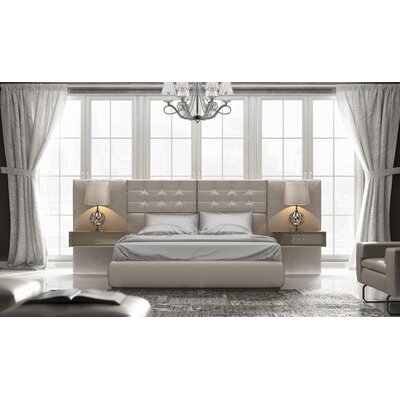 Peeples Solid Wood Upholstered Standard 3 Piece Bedroom Set - Image 0