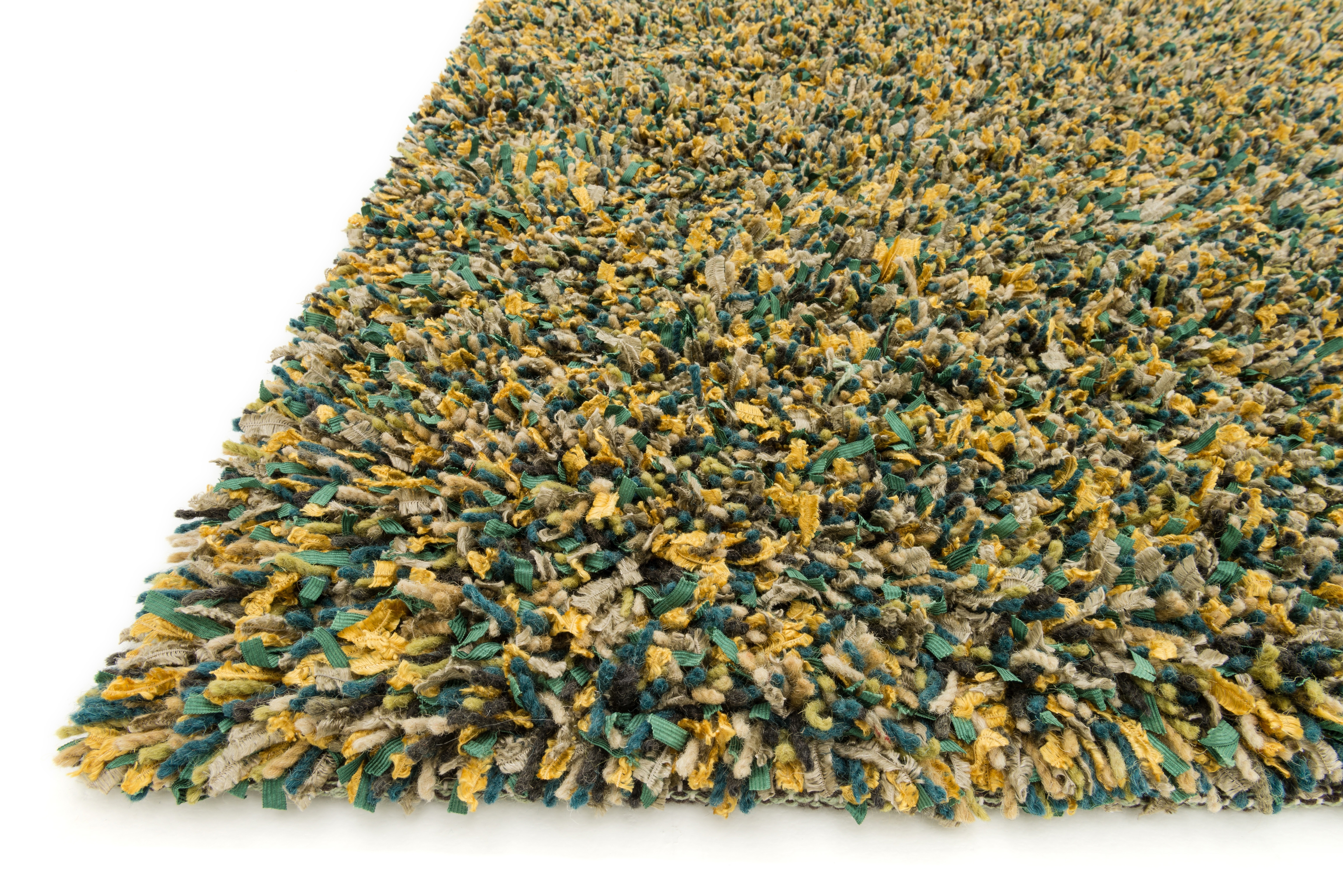 Cleo Shag CO-01 Teal / Gold 7'-6" x 9'-6" - Image 1