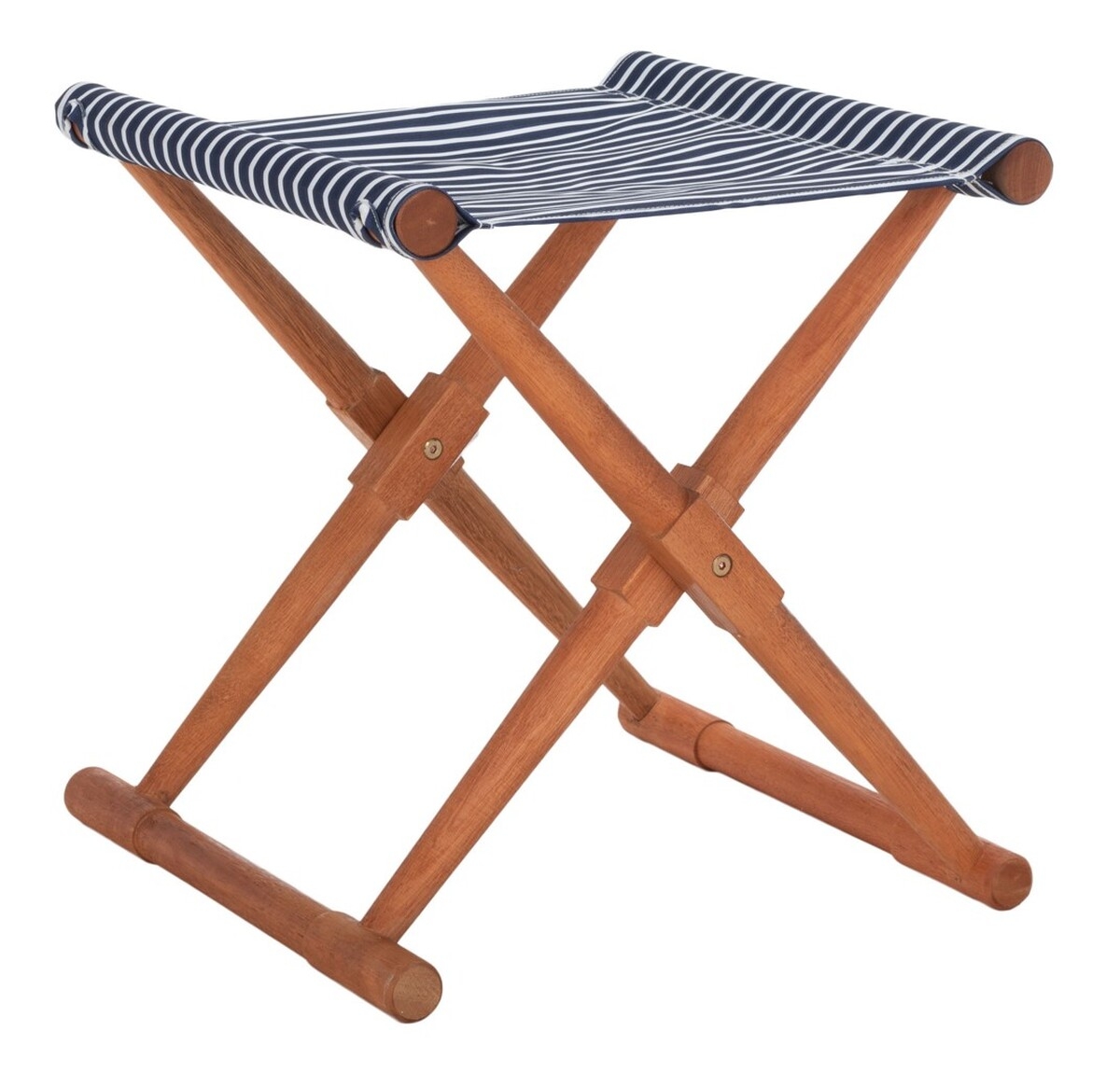 Breanne Stool - Natural/Navy Stripe - Safavieh - Image 5