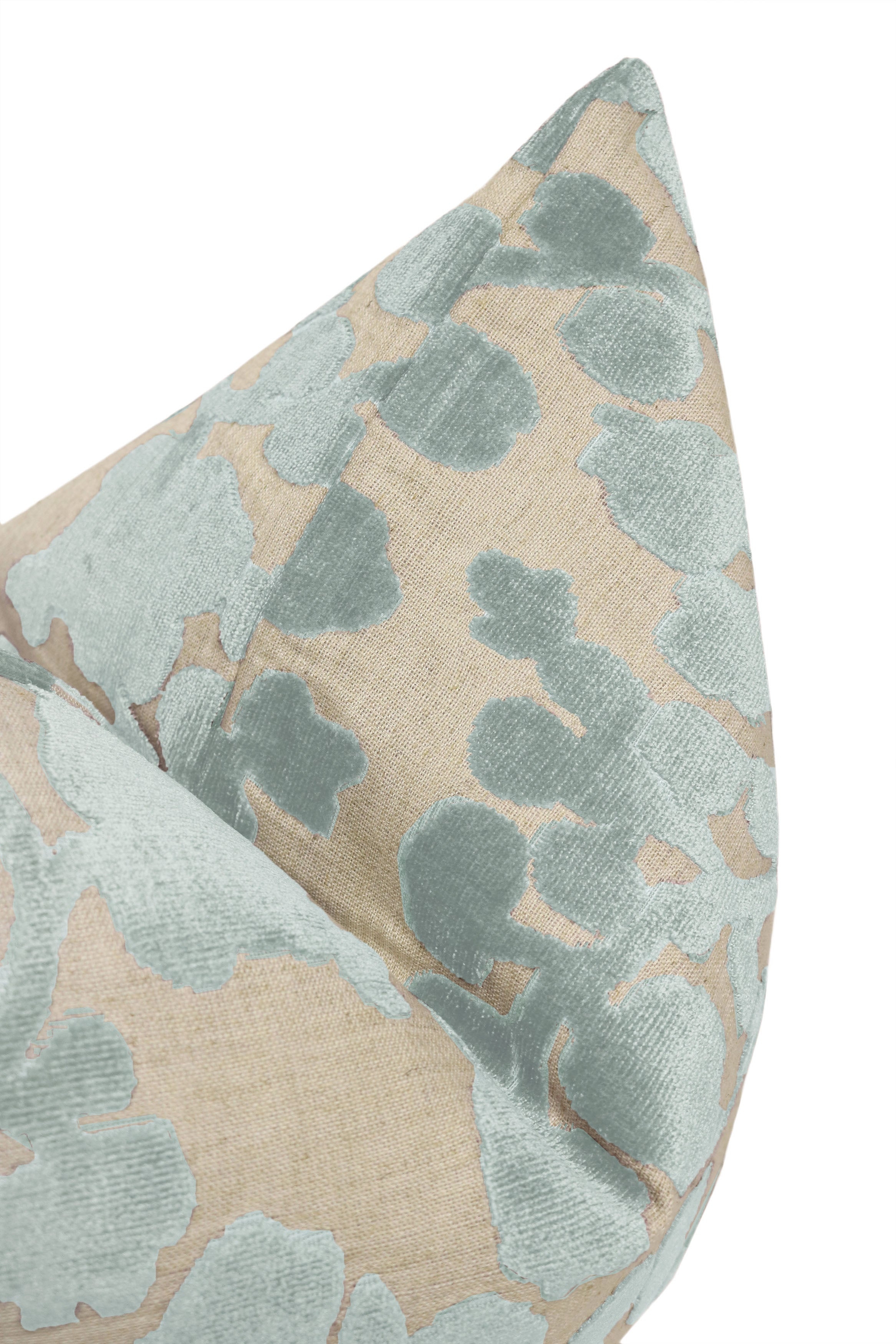 BLOSSOM CUT VELVET // SPA BLUE - 14" X 36" - Image 2