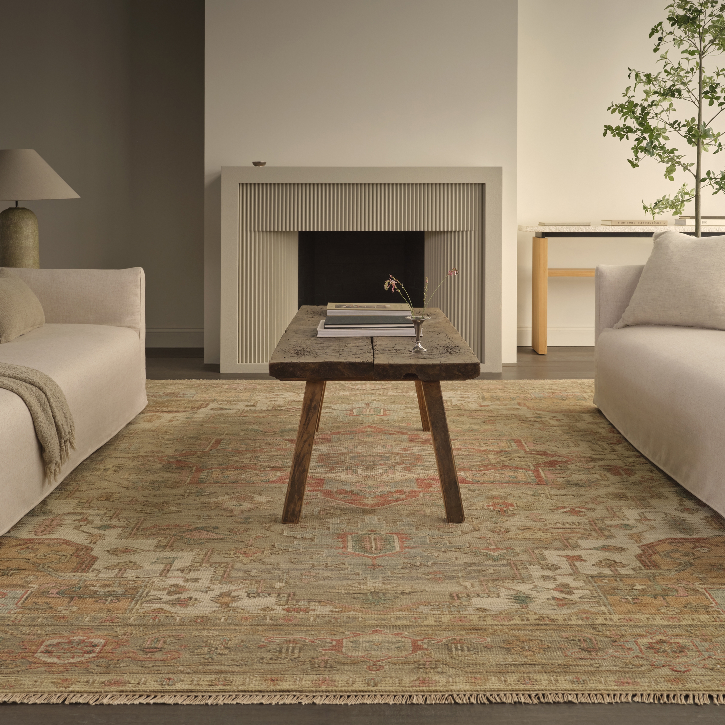Cecilia CIC02 Handknotted Traditional Multicolor and Tan Area Rug (9'x12') - Image 4